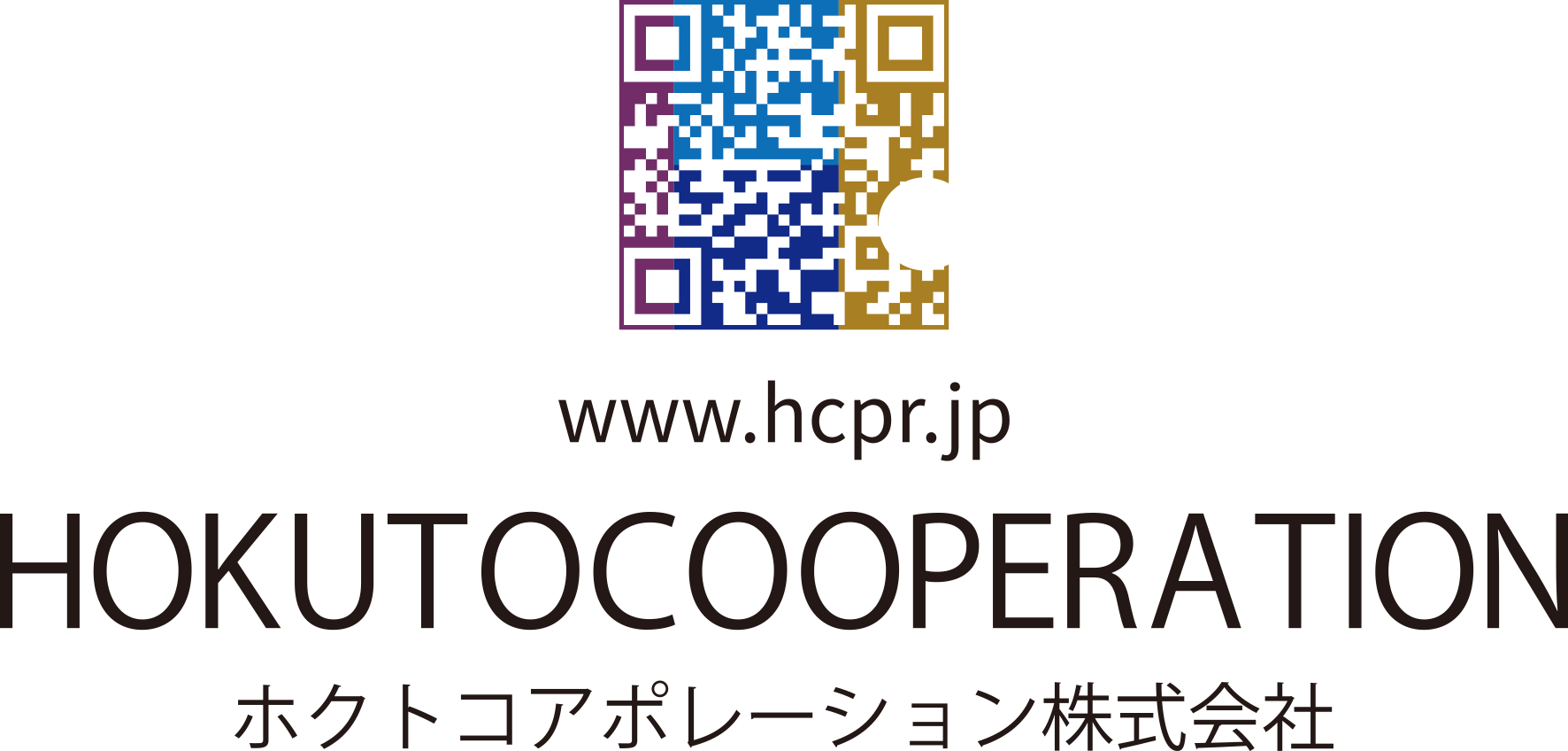 ホクトコアポレーションのQRコードロゴ